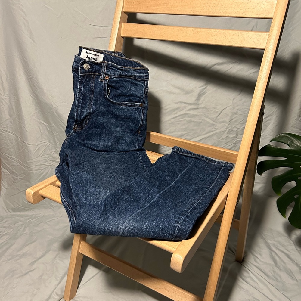 Reformation Liza Ultra High Rise Straight Jeans
